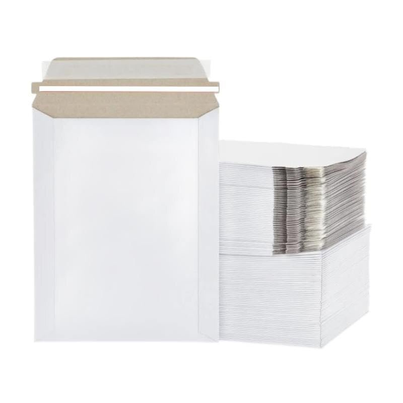 1000 – 6×8 White Rigid Stay Flats Self-Seal Cardboard Envelope Mailers 6″x8″