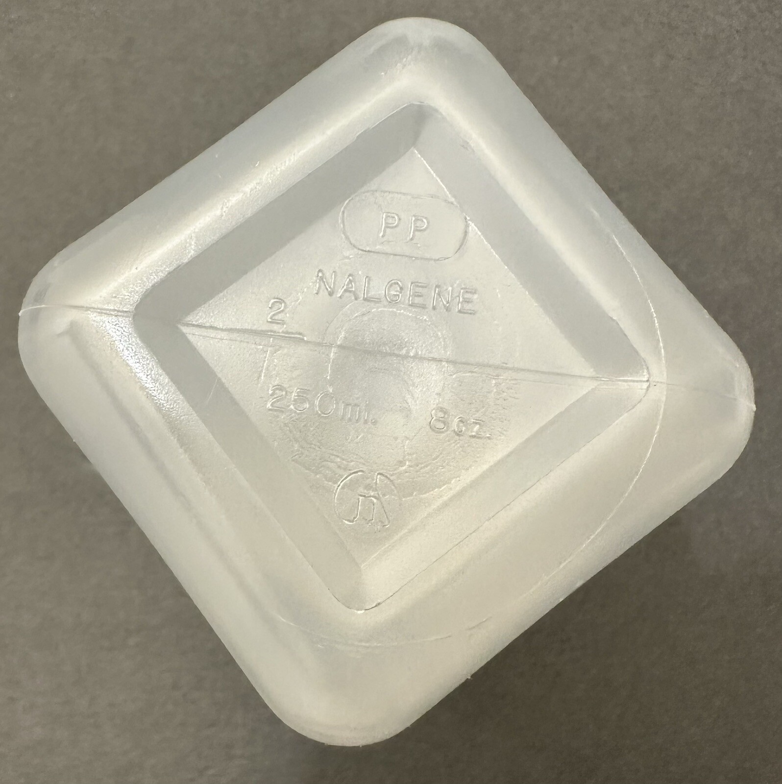 Nalgene Wide Mouth Square PP 250ml Polypropylene Bottle 12Pack 2110-0008