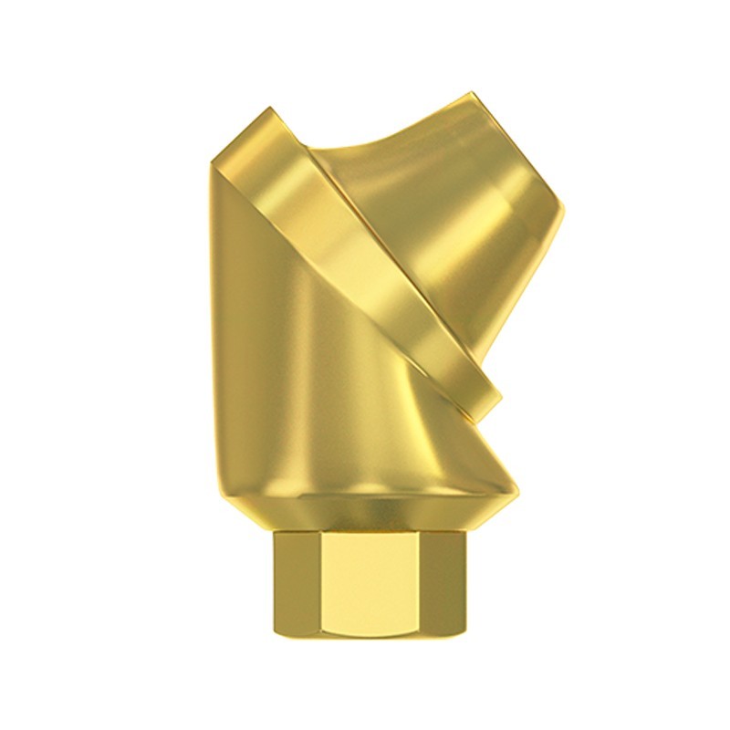 1x Dental Angulated Multi Unit 1.4mm 52° Hex 2.42 Connection Titanium Fixture