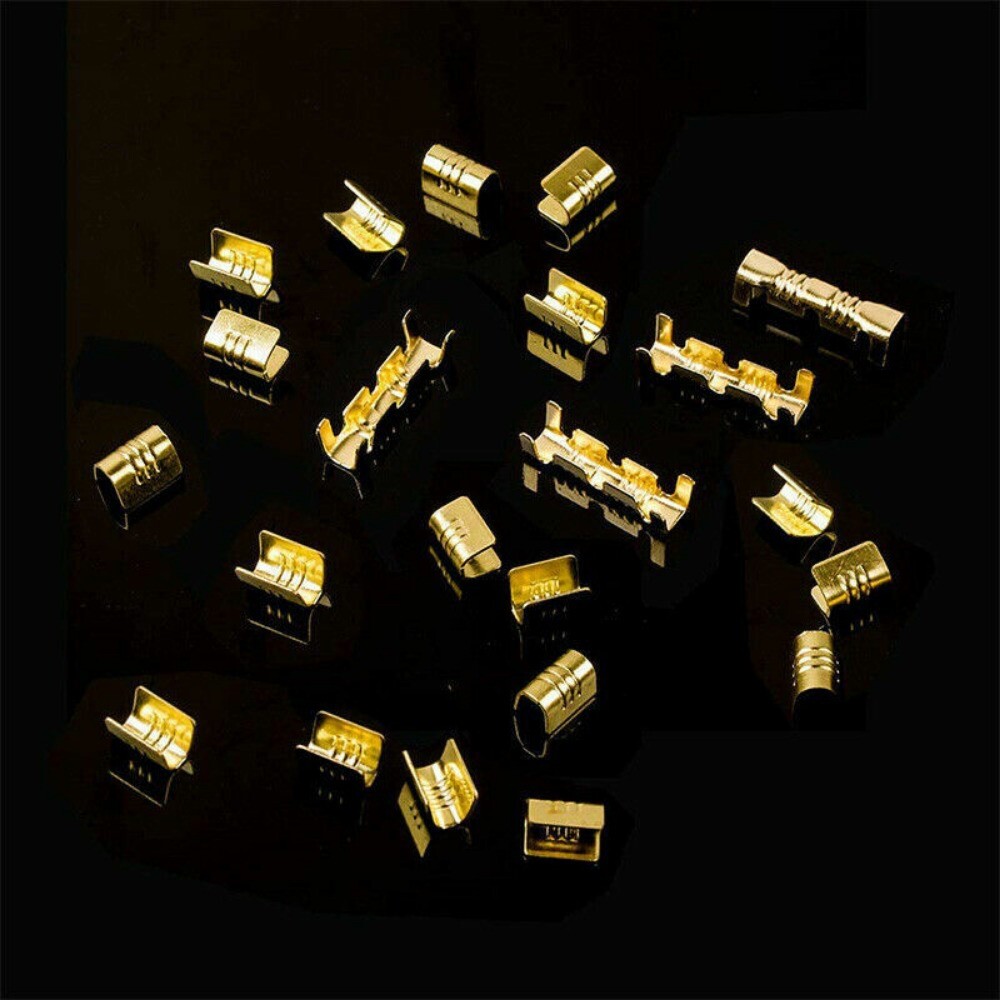 500 Pcs U Shape Copper Terminals Crimp Kit – Non-Insulated Assortment Wire Cable