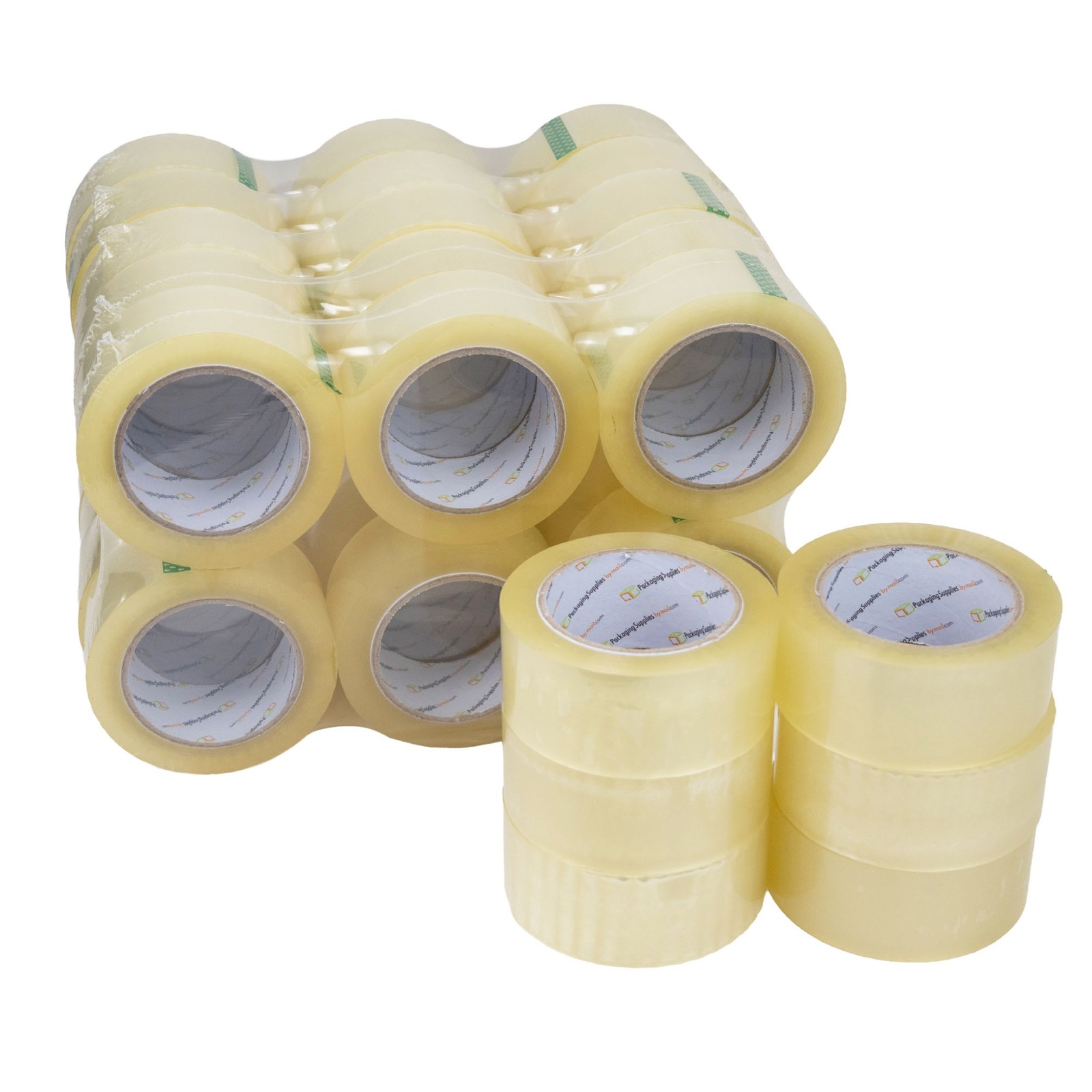 72 Rolls Carton Sealing Clear Packing/Shipping/Box Tape 1.6 Mil 2″ x 110 Yards