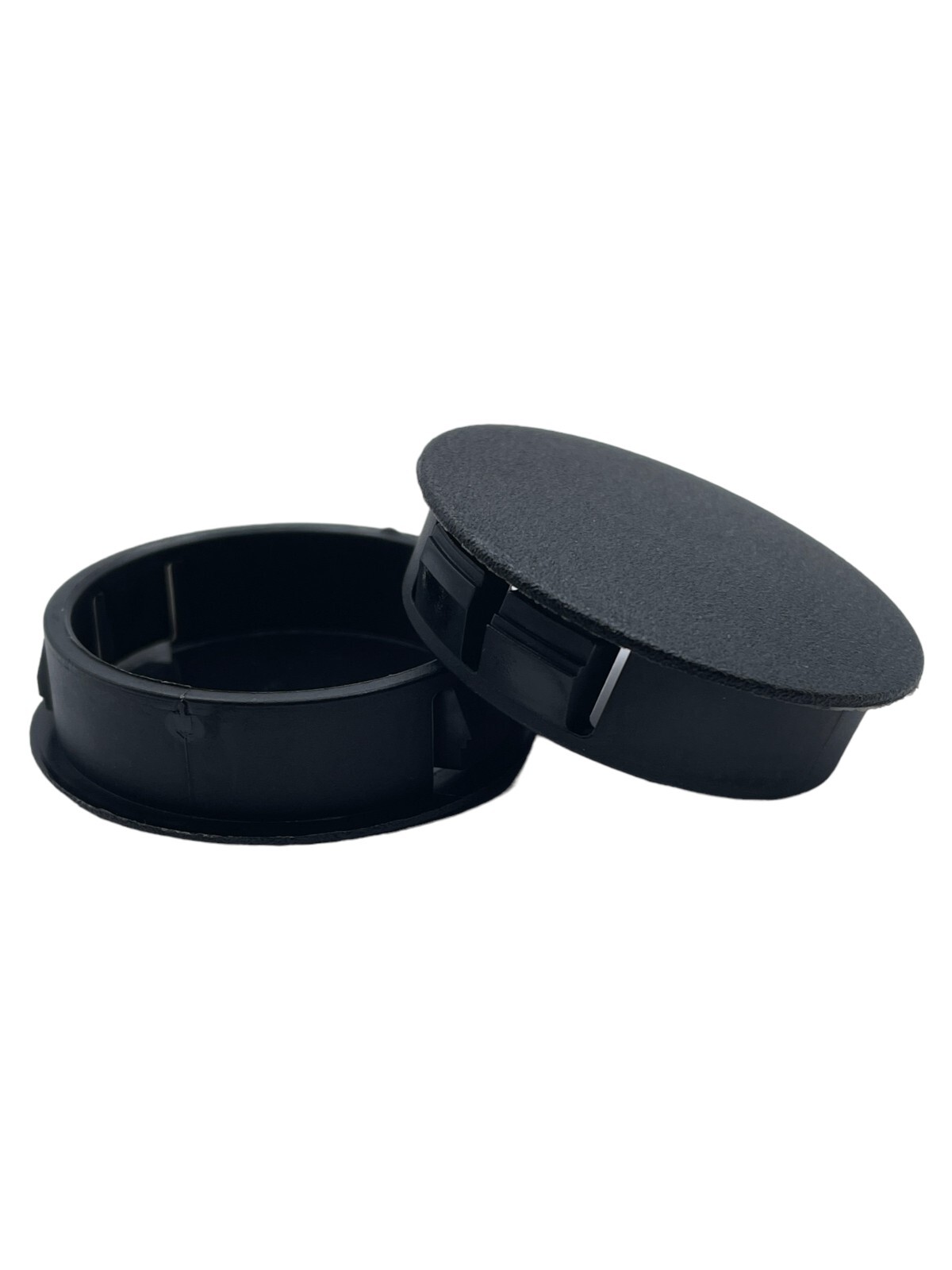 1 1/2″ Hole Nylon Locking Panel Plugs Black/White Dome Cover 1 11/16″ Top Width