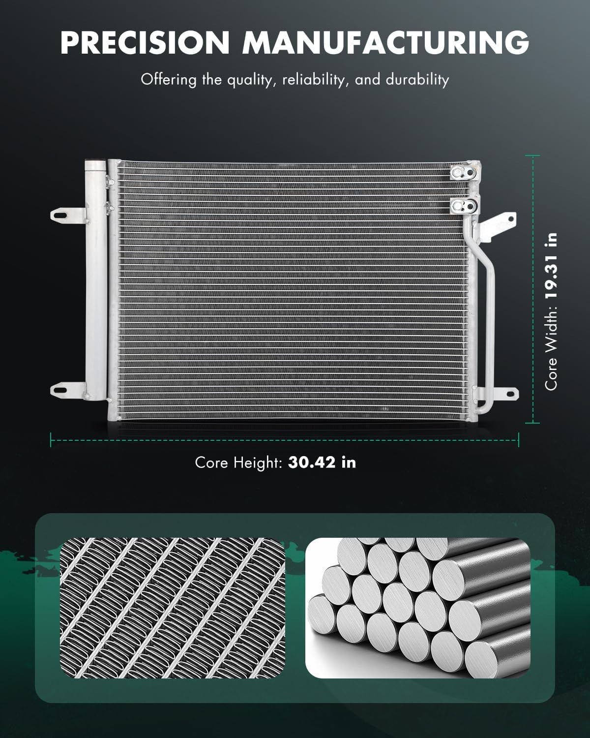 A/C Condenser For 2012-2015 VW Beetle 2011-2015 Jetta 2.0L 2.5L Replace 3889