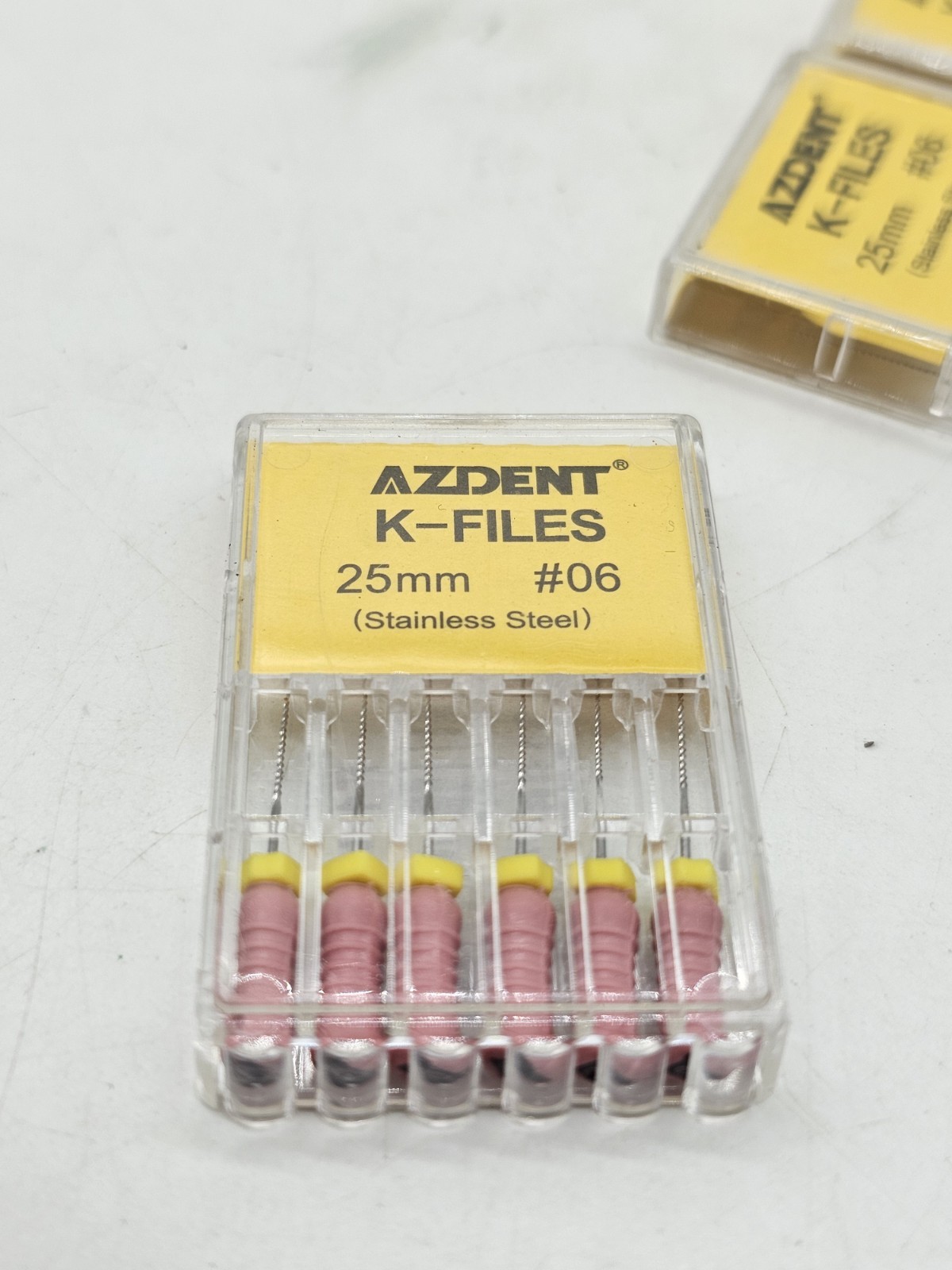 x3 Azdent K FILE 25mm 06 Dental Endodontic Root Canal Hand Use K Files 25mm 6pk