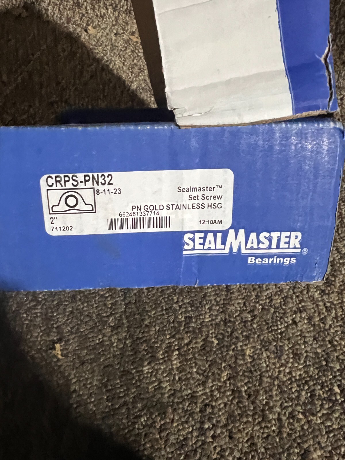 Sealmaster CRPS-PN32 Gold Pillow Block Bearing Stainless Steel 2″ Bore Two Bolt