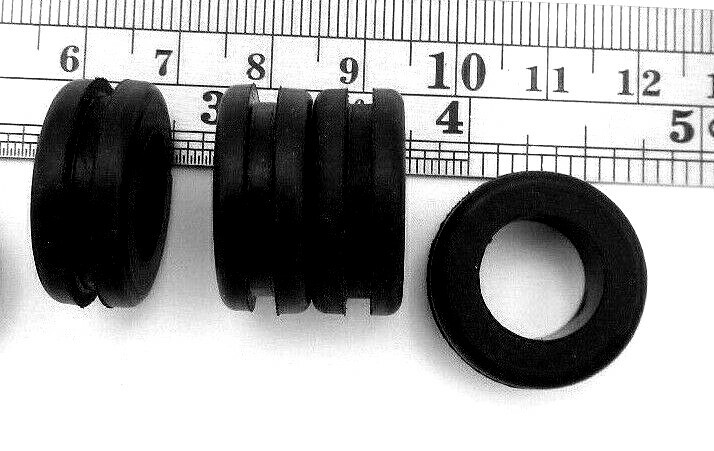 3/4″ Hole Fit Rubber Grommet Wiring Bushing Fits 1/8 To 5/32″ Panel, Has 1/2″ ID