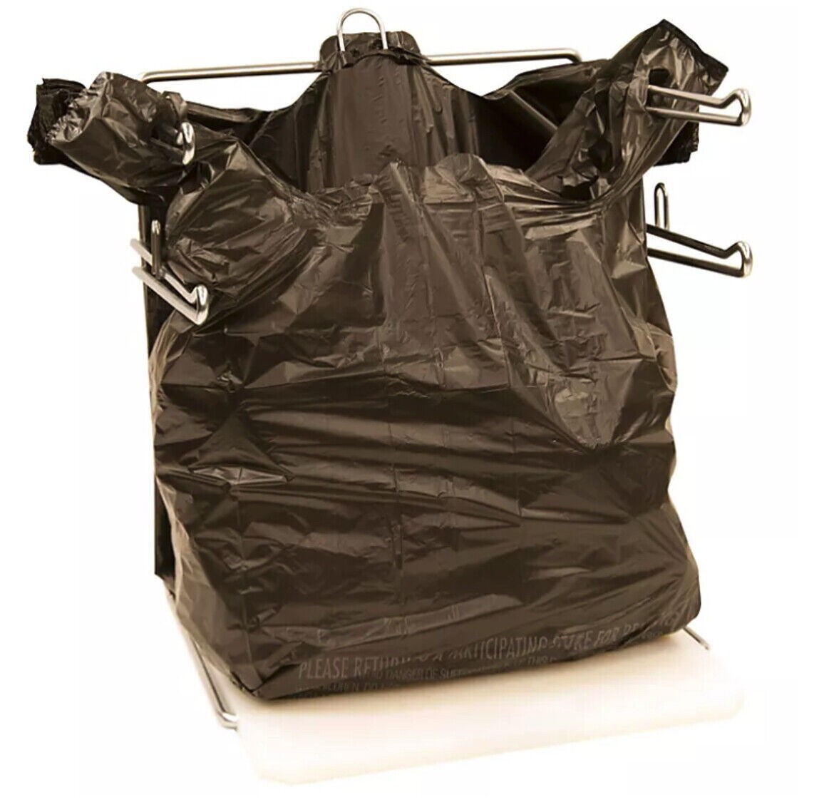 Member’s Mark Black T-Shirt Carryout Bags (1,000 ct.), Size 11.5″ x 6.5″ x 22″