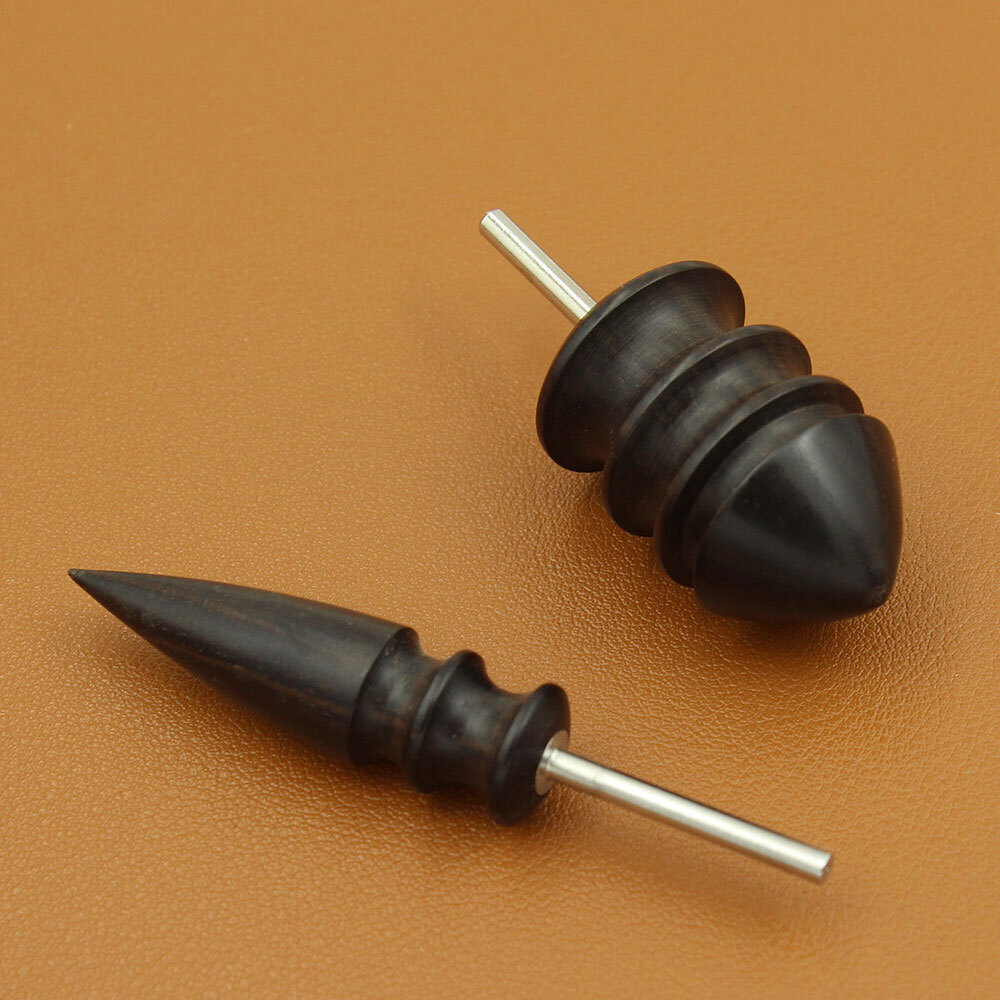 2PCS Pointed Tip Leather Burnisher Electric Polished Head Edge Slicker Tools NEW