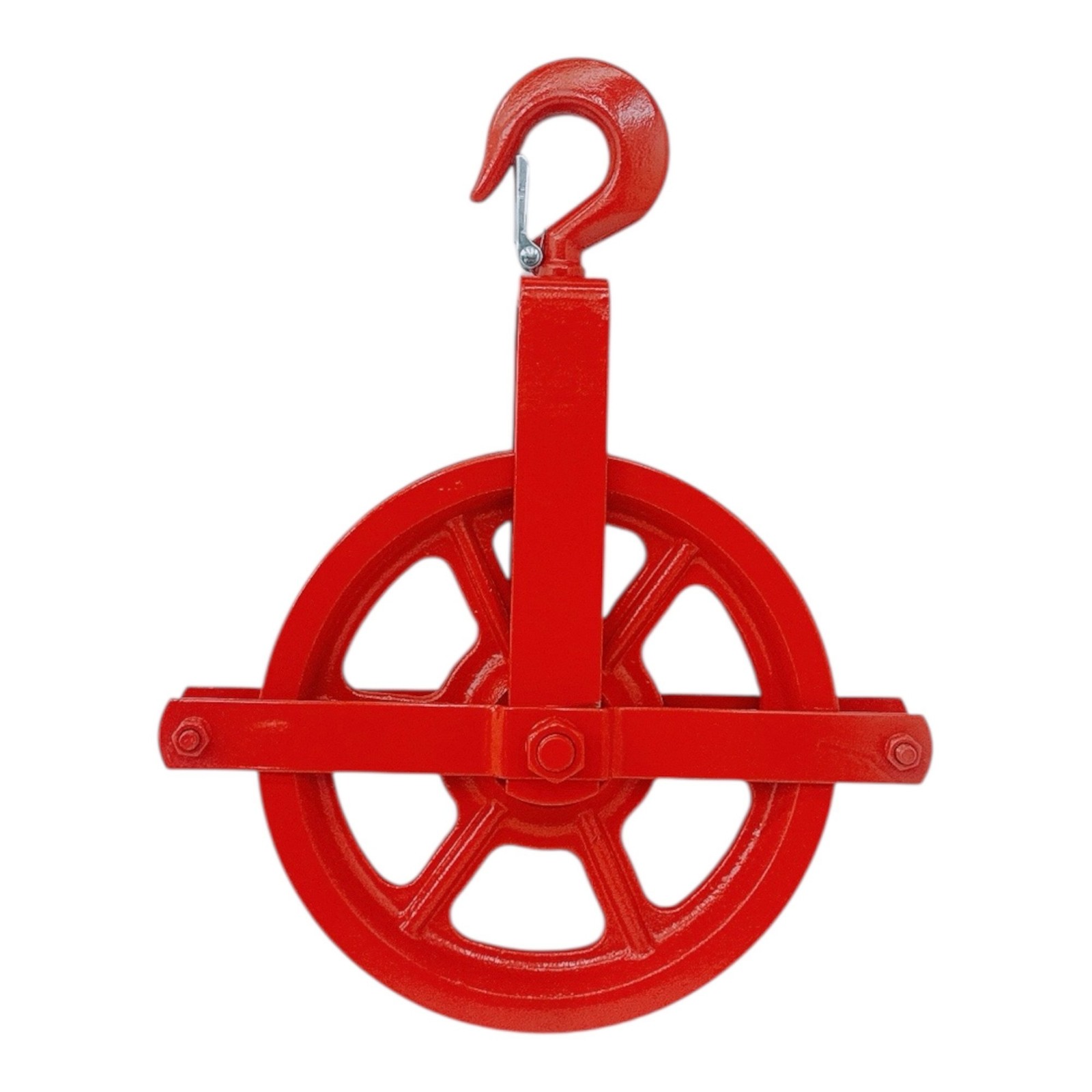 10″ Gin Block Scaffold Hoist Pulley Scaffolding Wheels Cast Iron 1,000 Lbs WLL