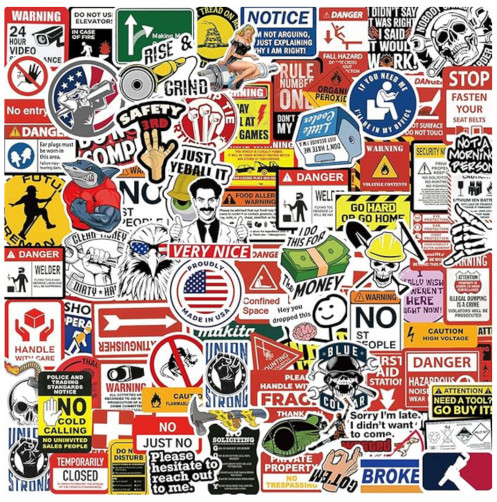 160 Funny Blue Collar Stickers for Adult Men’s Hard Hats & Tools – Great Gifts