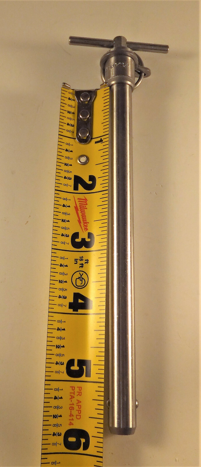 BALL LOCK PIN 7/16″ (.438) X 5-1/4″ STAINLESS STEEL QRP5C07T52 – TEE-HANDLE, NEW