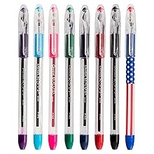 RSVP Ballpoint Pen, Fine Line, (0.7mm), Blue Ink (BK90BP5C) (Pack of 1, 5 Count