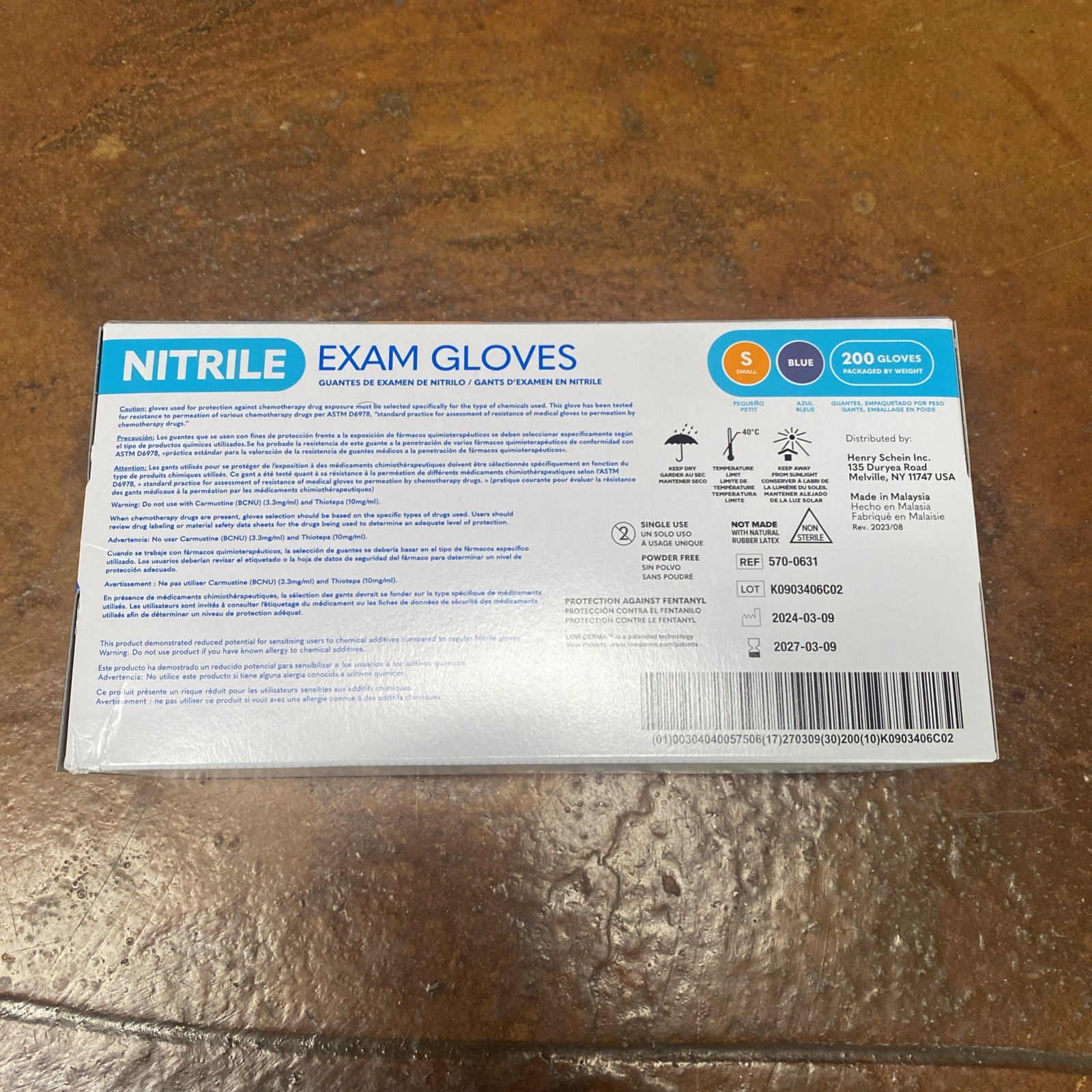 Henry Schein Criterion N200 Nitrile Exam Gloves, Latex-Free, Size Small