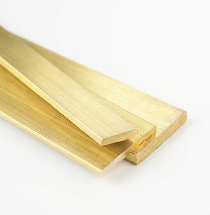 2mm – 15mm Thick H59 Brass Flat Bar Strip Brass Solid Sheet Plate Length 500mm