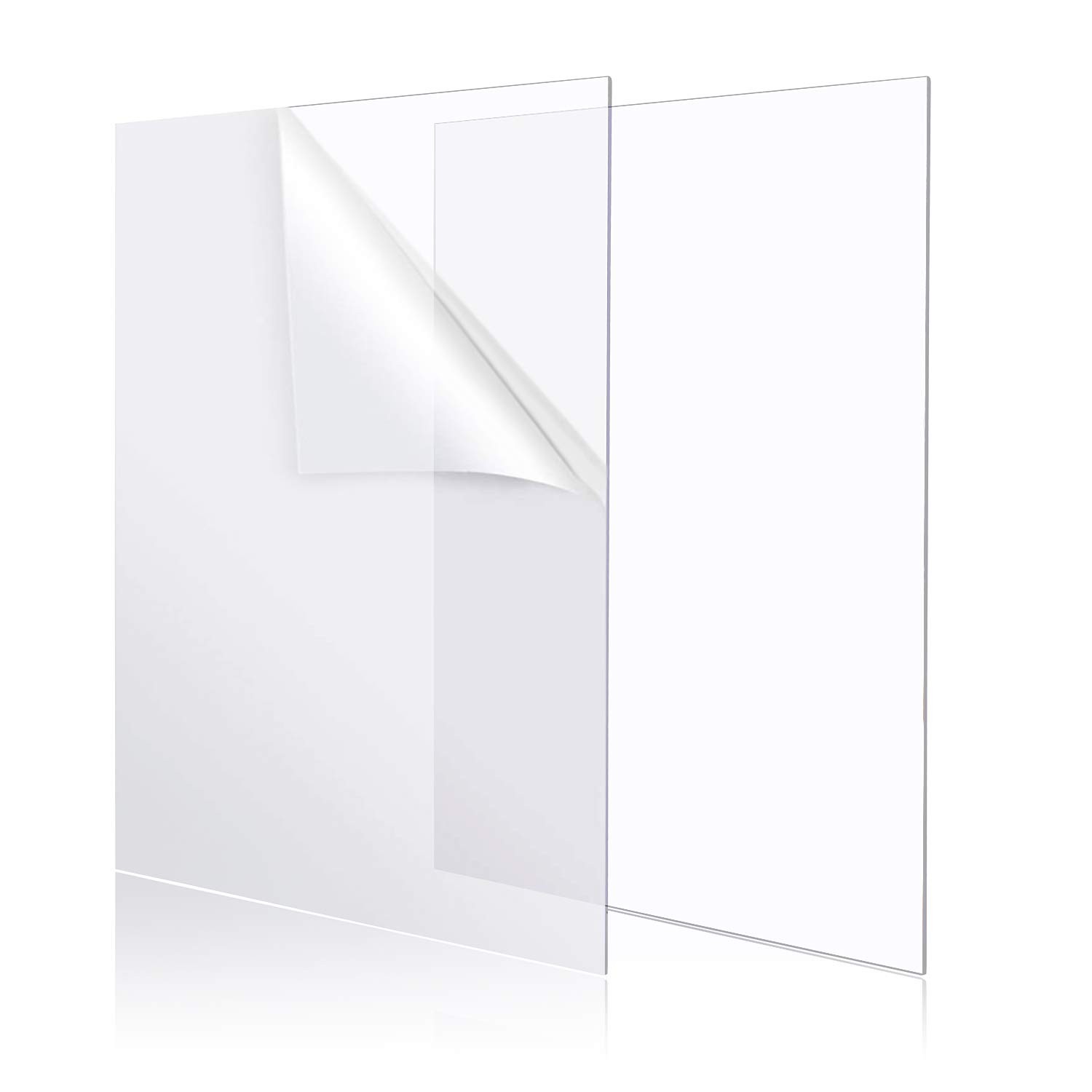 8″ x 12″ Clear Acrylic Sheet Plexiglass Plastic Sheet for Crafts Transparent Acr
