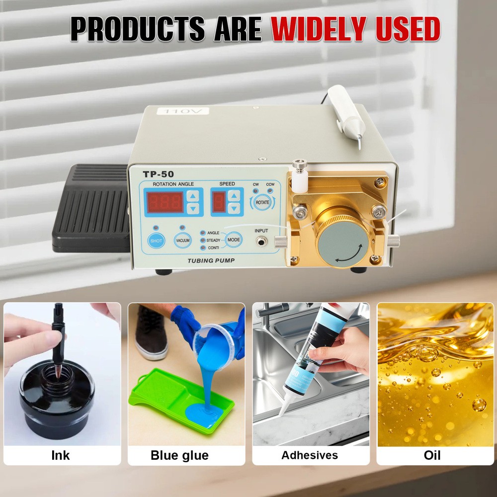 Tubing Glue Liquid Dispenser TP-50 Automatic Peristaltic Dispen Precision Rotary