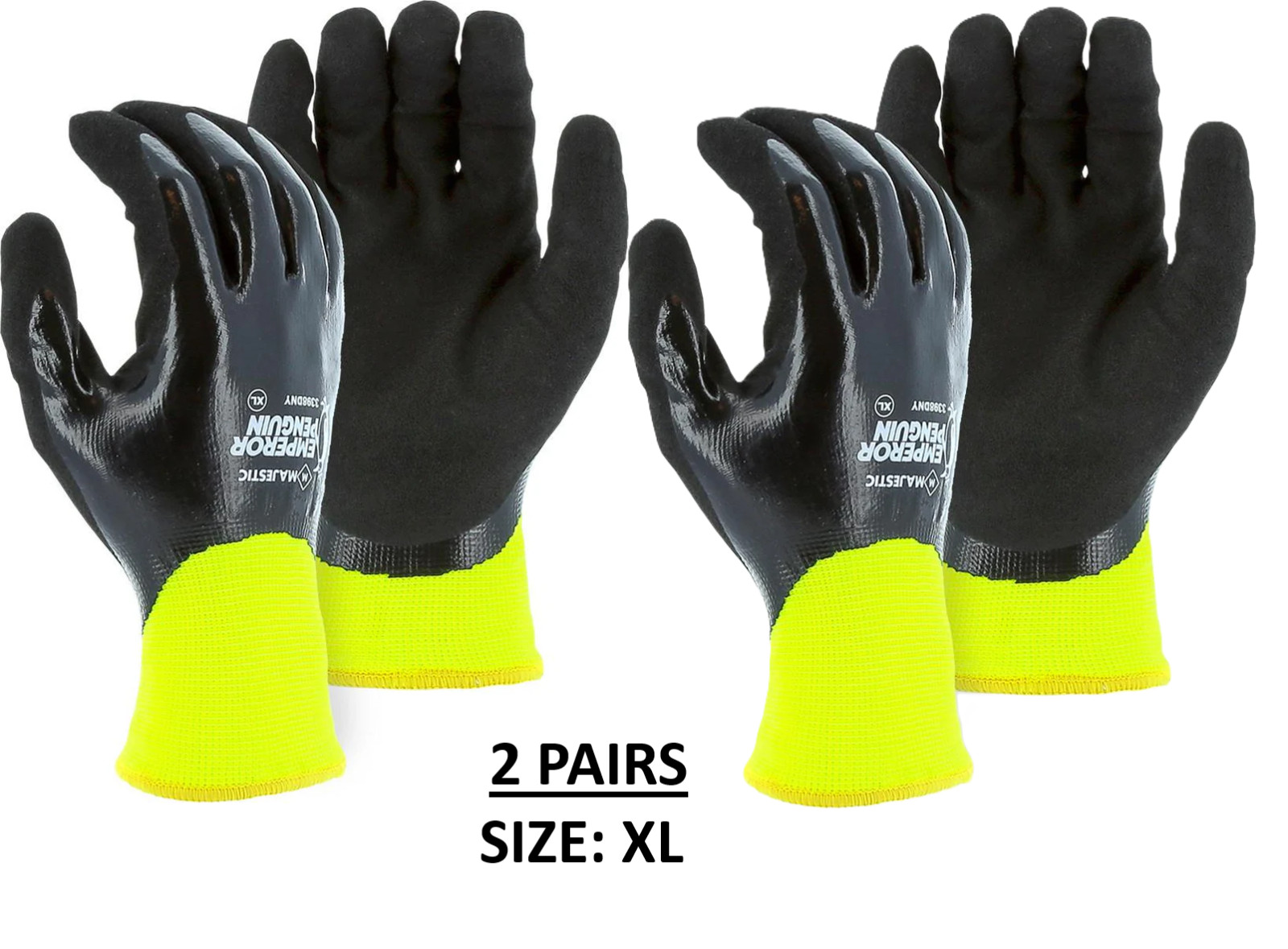 XL – Majestic Glove Emperor Penguin 3398DNY Waterproof Winter Lined WORK GLOVES