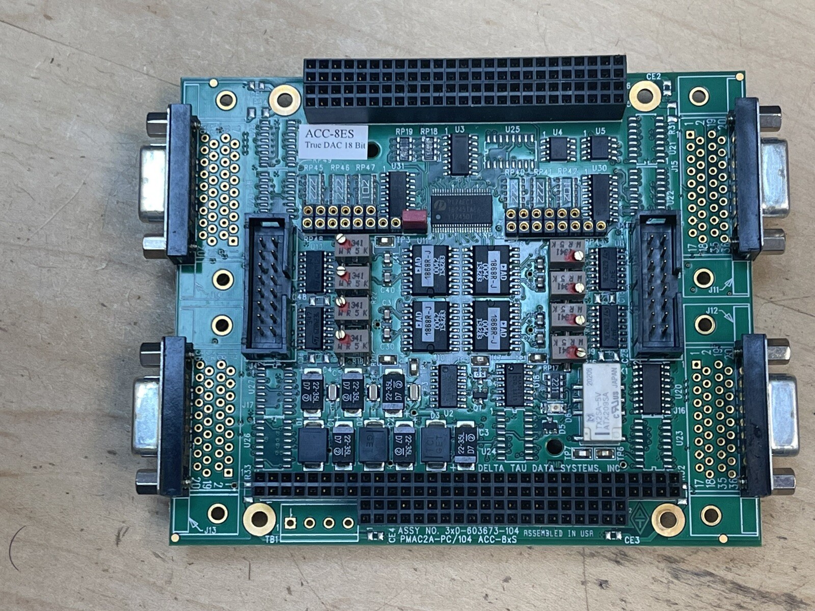 Delta Tau PMAC2A-PC/104 ACC-8xS Assy. No. 3×0- 603673-103