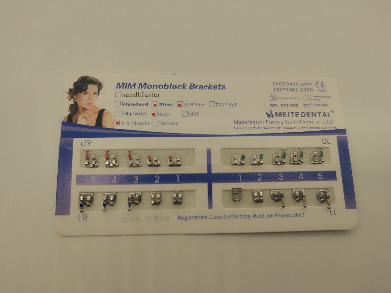 10Sets Dental Brackets Ortodoncia Braces For Teeth 018 022 Roth Mbt Edgewise