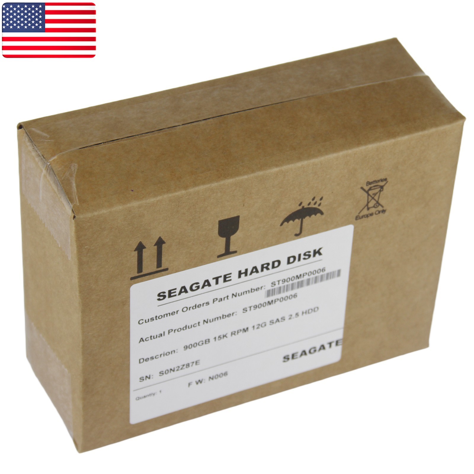 New Seagate 900GB 2.5″ Hard Drive 15K SAS Internal ST900MP0006 – US Stock