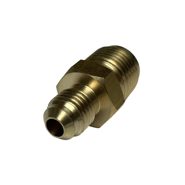 1/2” Male to 3/8” Male Flare Sae 45 Straight Adapter Fitting LNG Gas Propane