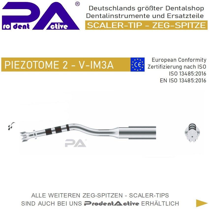 Scaler Tip – ZEG Tip Bone V-IM3A – Suitable for SATELEC ® Scaler Piezotome 2