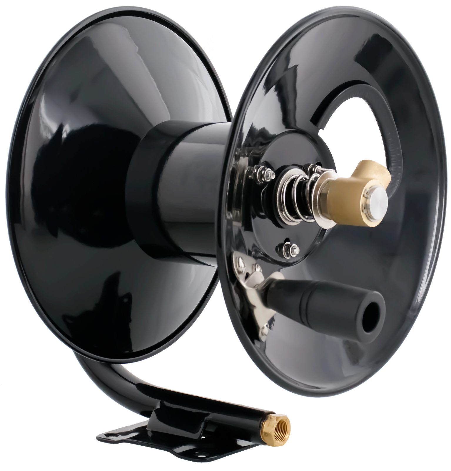 Steel Dragon Tools 4000 PSI 50′ Black Powder Coated Pressure Washer Hose Reel