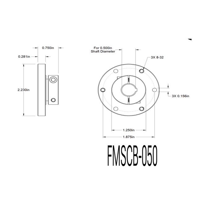 Face Mounted Shaft Collars/ Hub Mount Shaft Collar Couplings Alum or Steel
