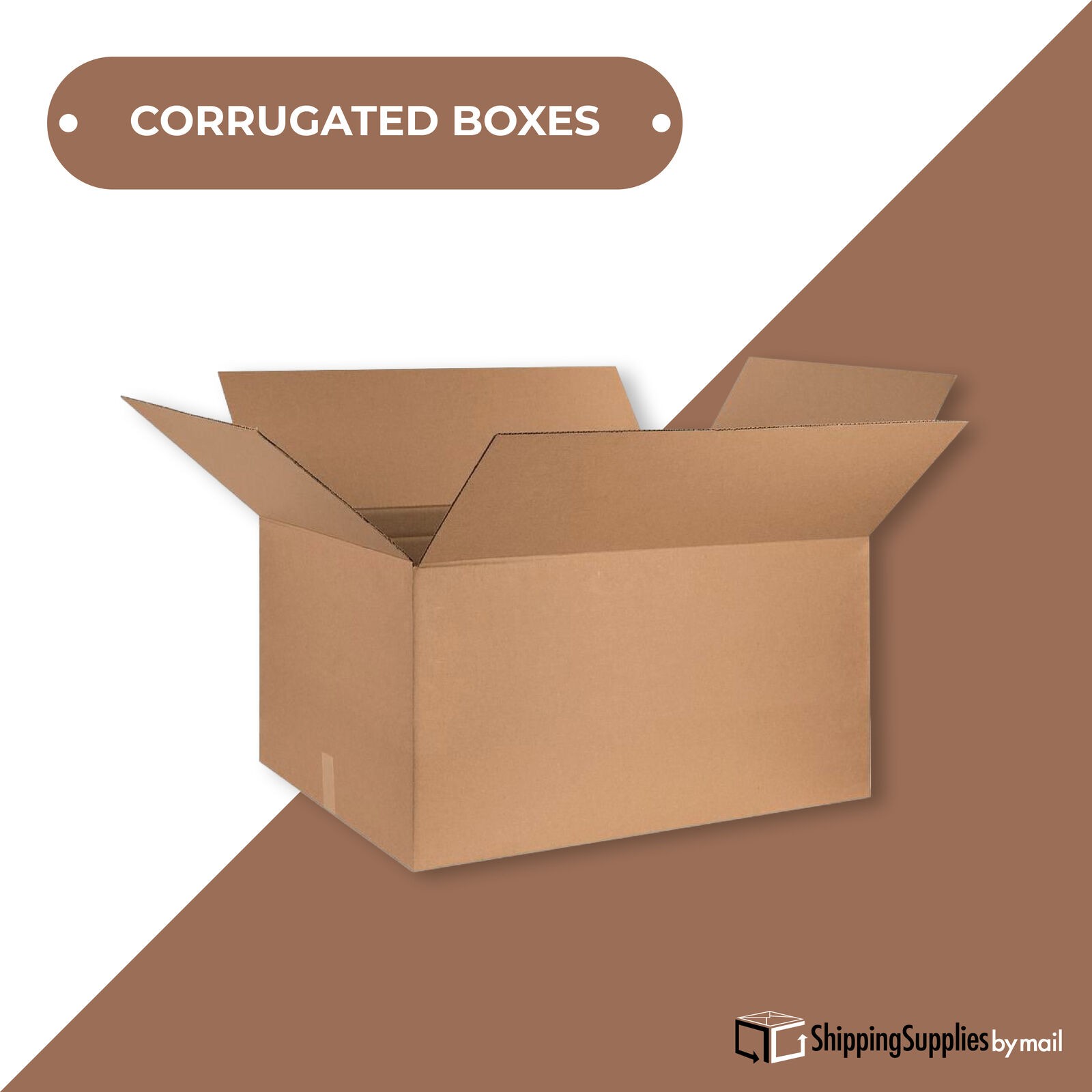 Shipping Box 14x8x8 Corrugated Cardboard Kraft ECT 32 (25/cs)