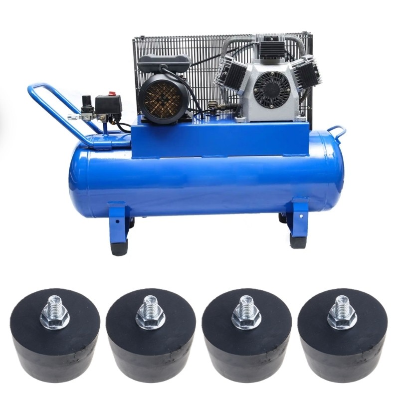 Nonslip Machine Foot Pad with Attached Screws Nut Anti Impact Vibration Control