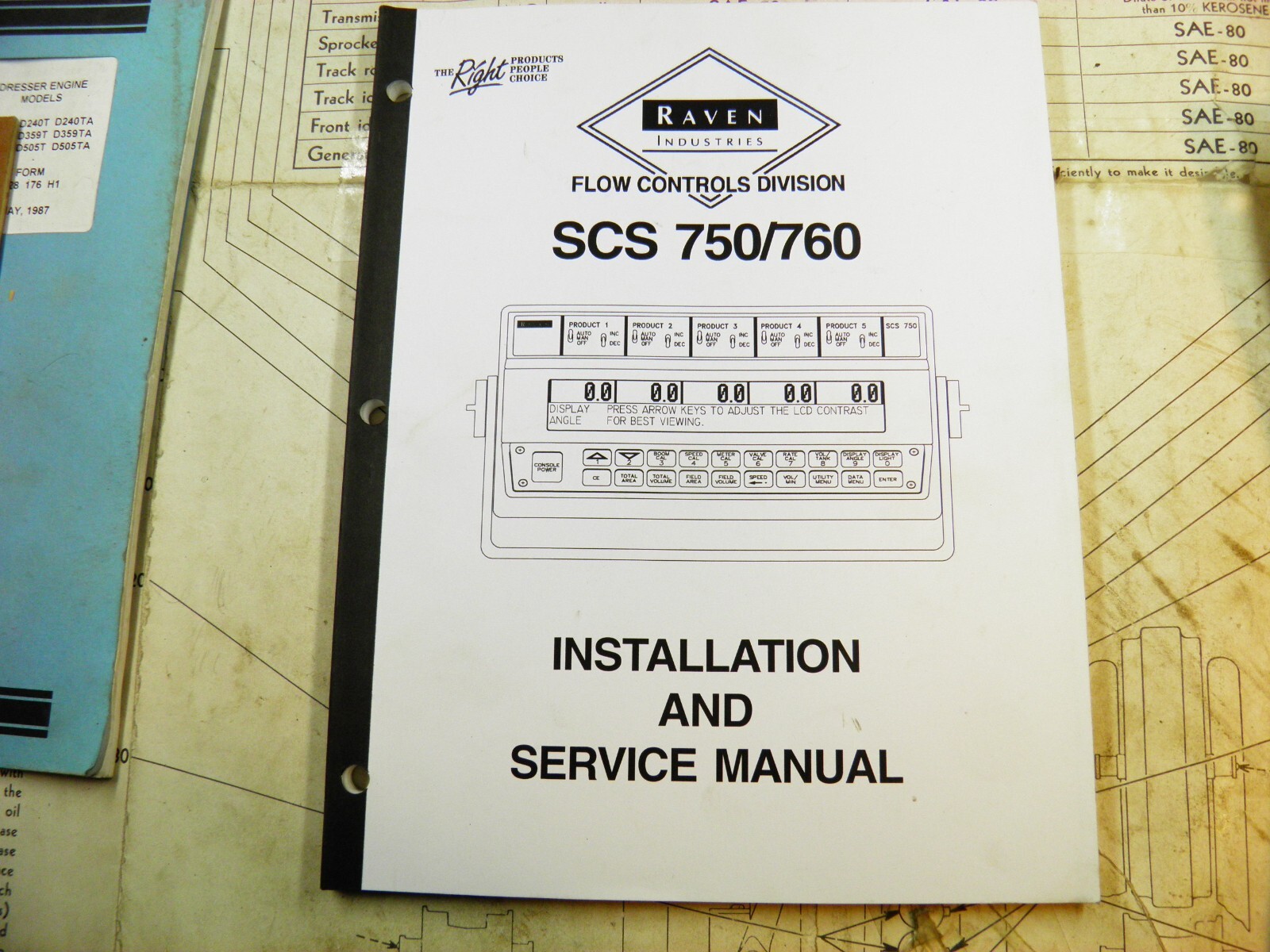 RAVEN SCS750/760 FLOW CONTROL INSTALLATION AND SERVICE MANUAL PARTS LIST