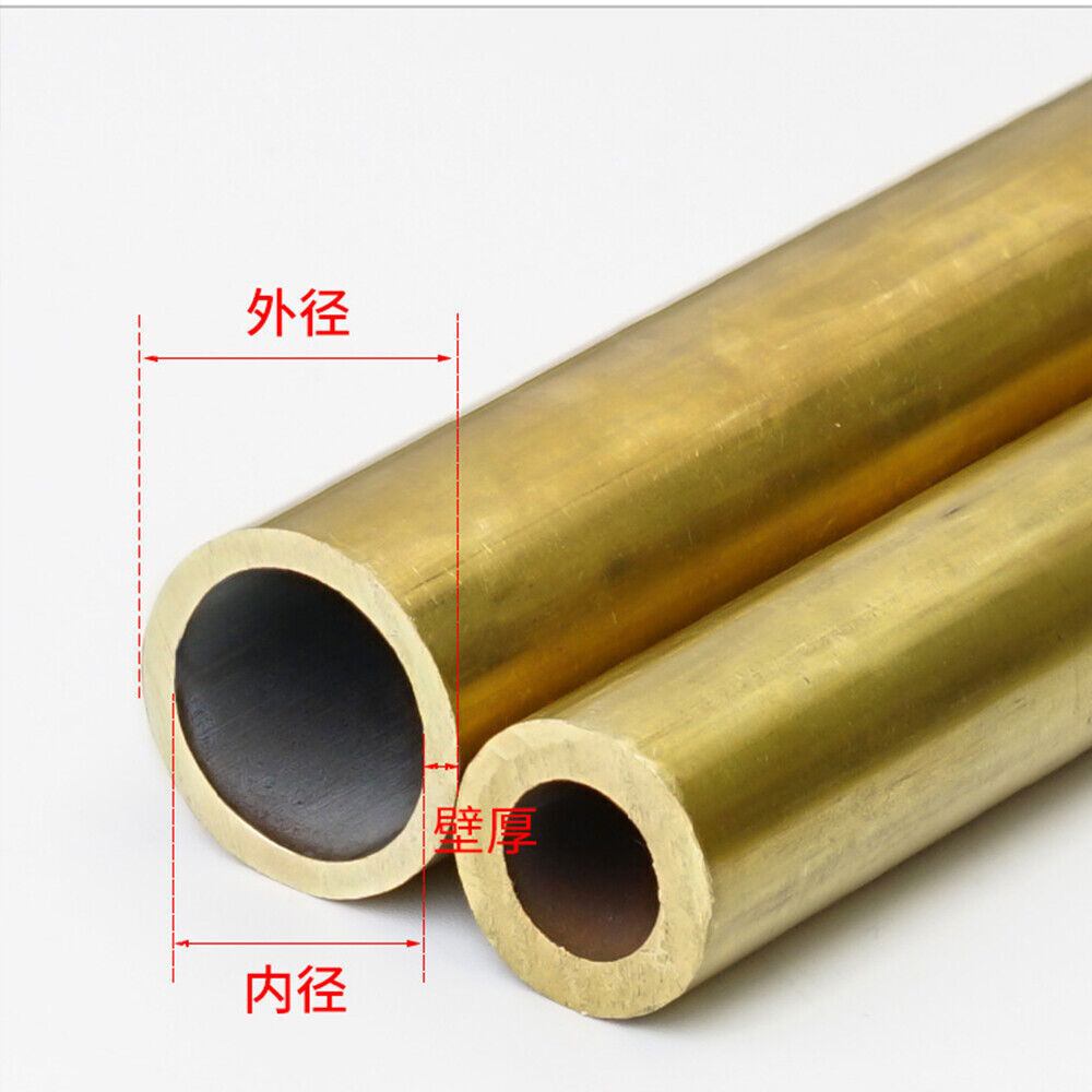 Brass Tube Brass Pipe Length 250mm Select Size OD x ID x length