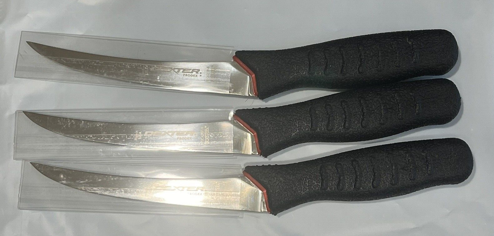 Lot of 3 Dexter Russell Prodex 6″ Curved SuperFlex Boning Knife 27493 PDC131SF-6