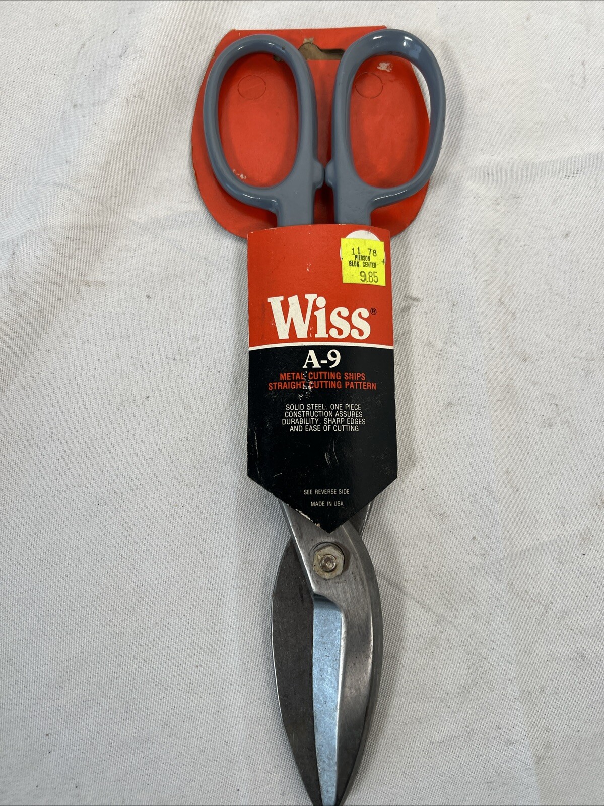 Wiss A9 12-1/2″ Straight Pattern Shear Cutter Snipers 3″ Length of Blade USA