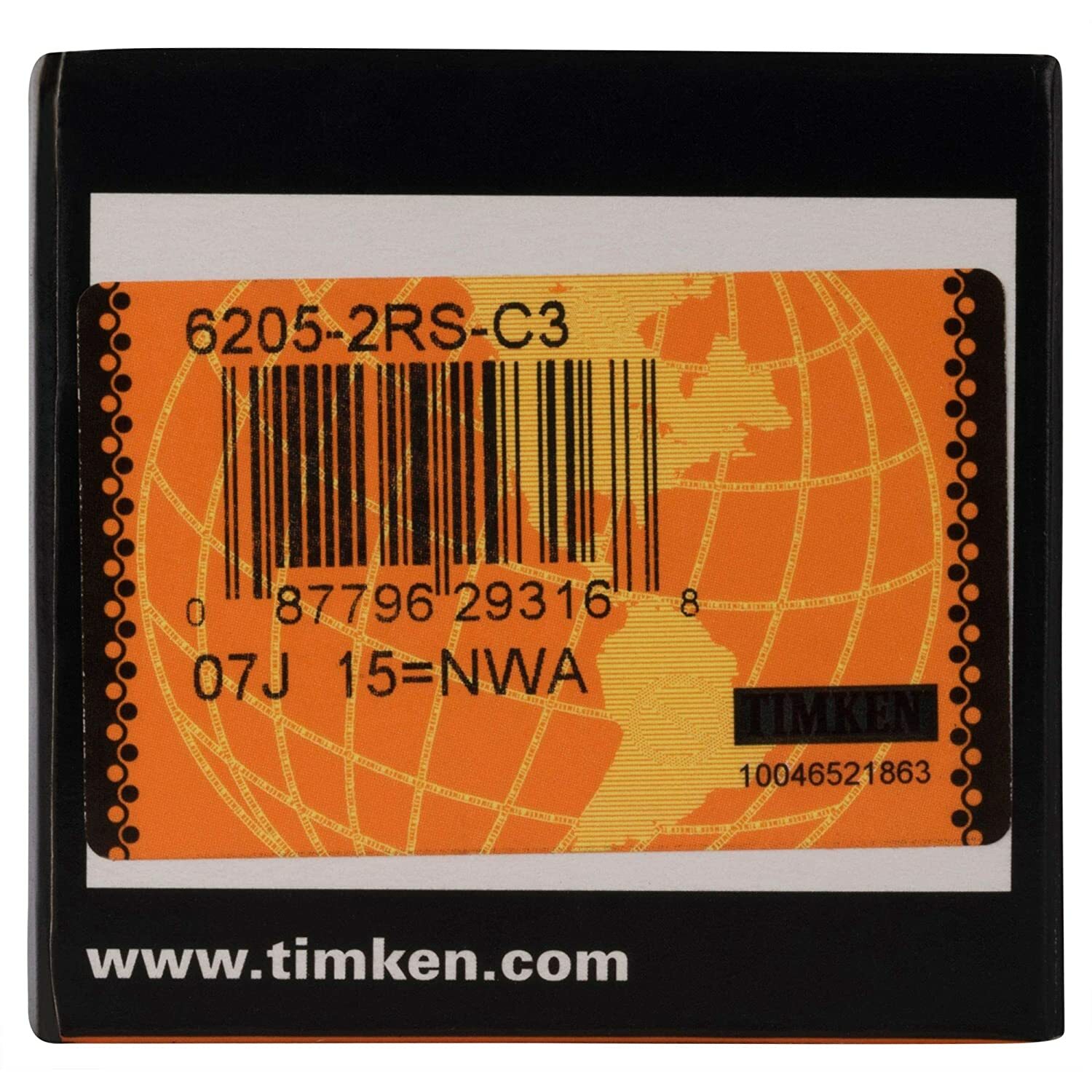 New 2PACK 6205-2RS C3 TIMKEN 25X52X15MM Clearance Double Rubber Seal Bearings