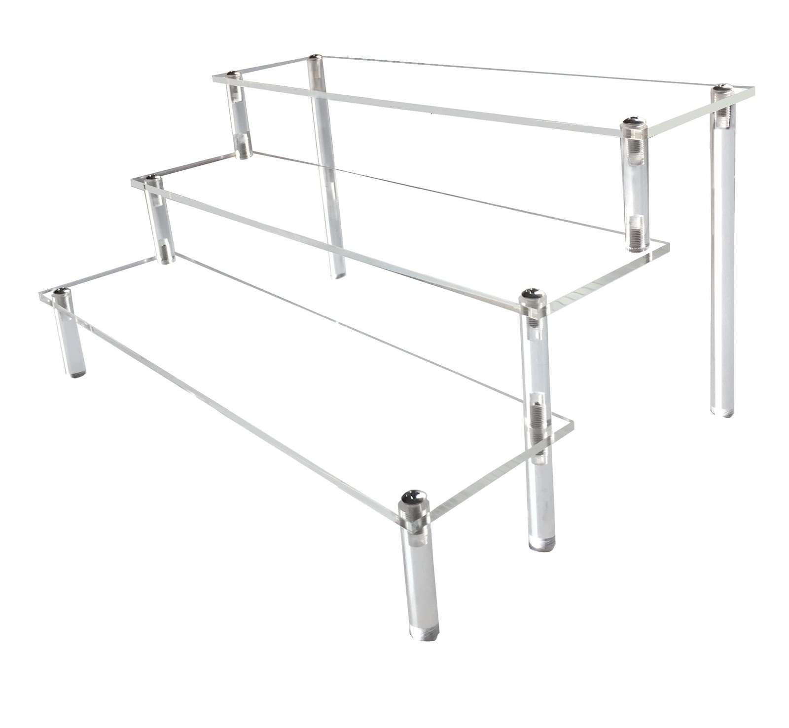 Acrylic Riser, Clear Display Risers Stand Perfume Organizer, Acrylic Shelves