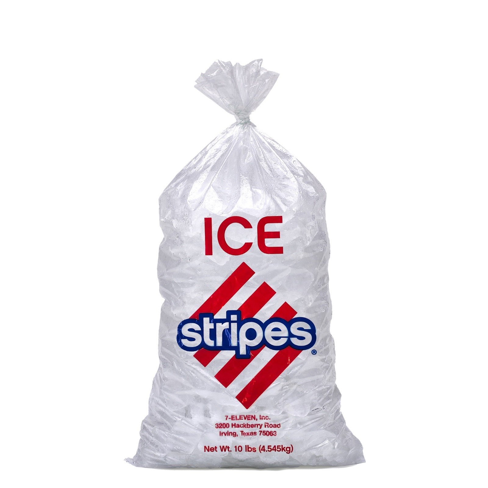 Ice Bags – 10 lb Wire Wicketed – Stripes – 1,000 Bags