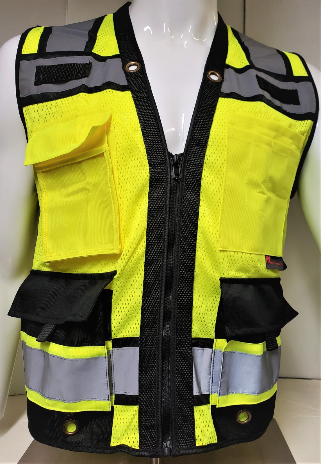 FX HIGH VISIBILITY Surveyor Two Tones Safety Vest Mesh front & back