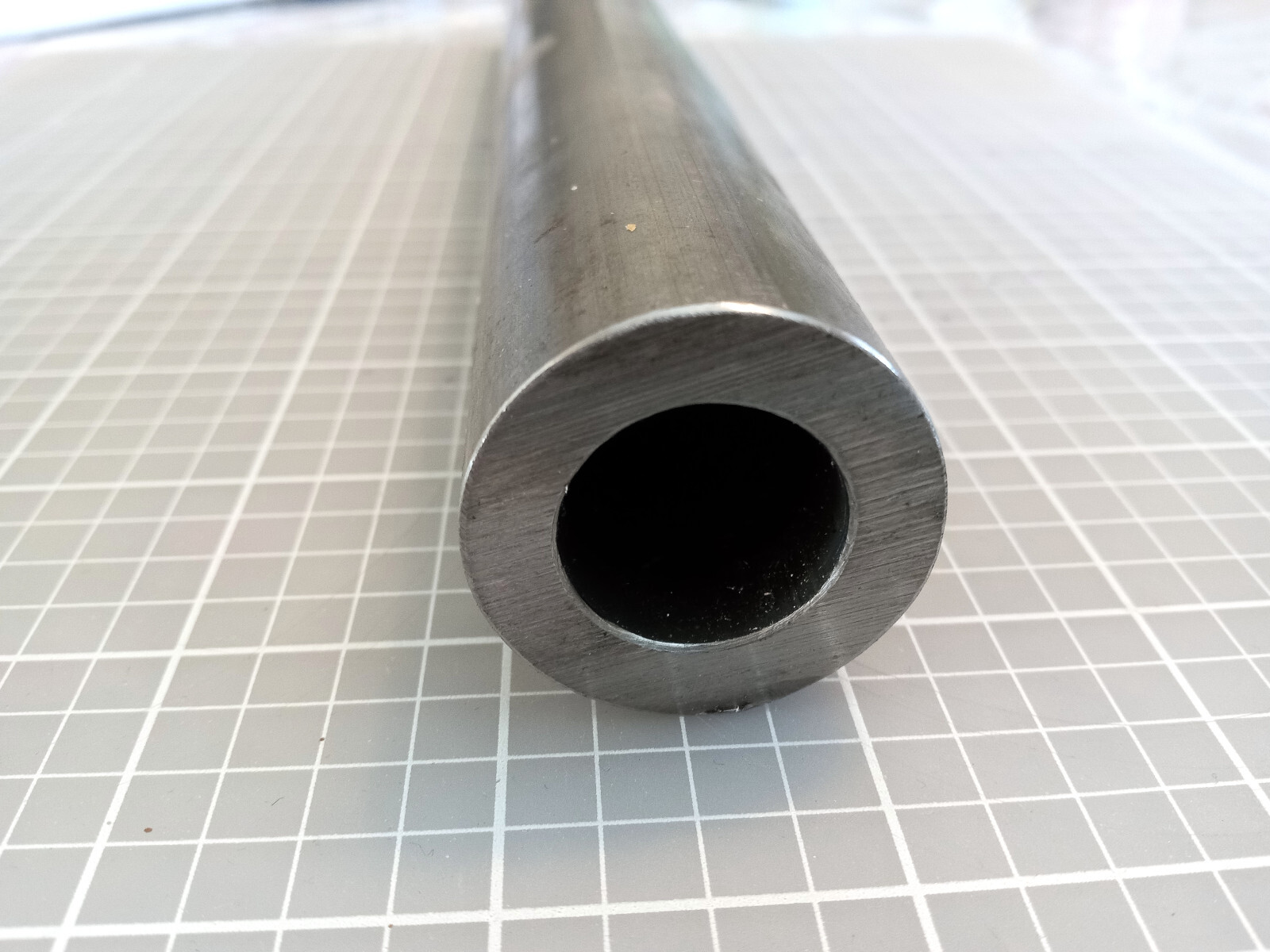 1.25 Dia DOM Tubing, 1/4 Wall Thickness, Mild Steel Stock, 8-1/2 Inch Length