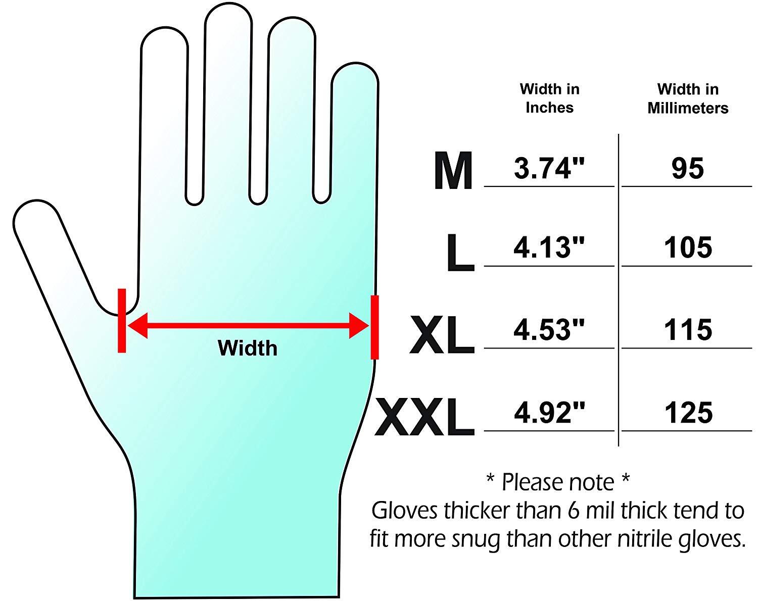 Adenna DLG676 Dark Light 9 mil Nitrile Powder Free Exam Gloves L – Black 100 pcs