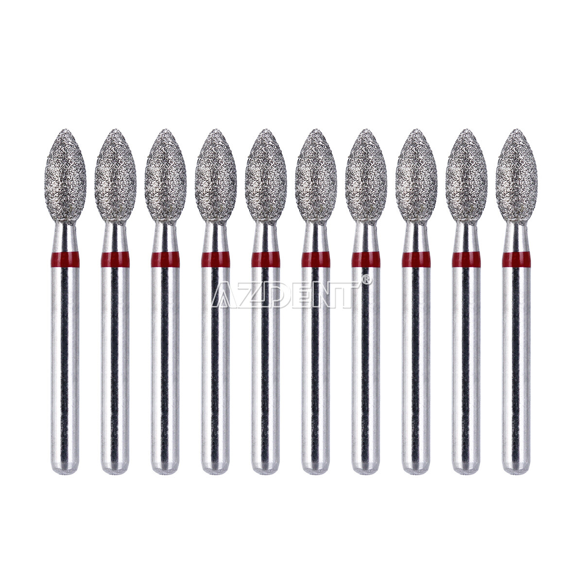 Dental FG Diamond Burs Football #368-023F Fine Red 10pcs/kit AZDENT