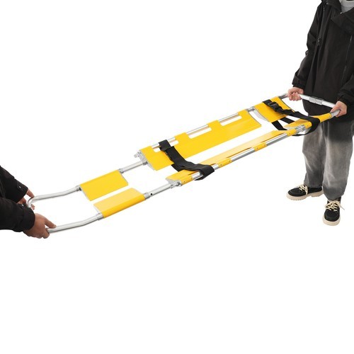 Foldable Aluminum Scoop Stretcher EMS Portable Rescue Stretcher Adjustable Lengt