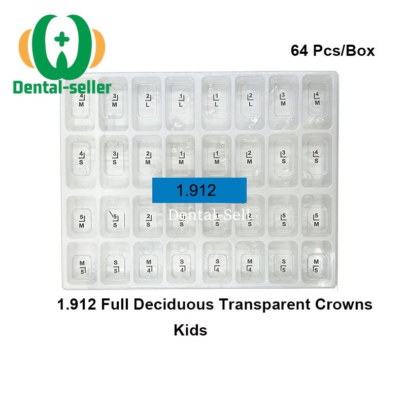 Dental Clear Preformed Crowns Adult Kid Temporary Anterior Posterior Molar Crown