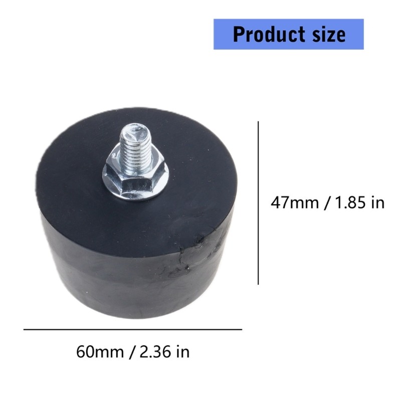 Nonslip Machine Foot Pad with Attached Screws Nut Anti Impact Vibration Control
