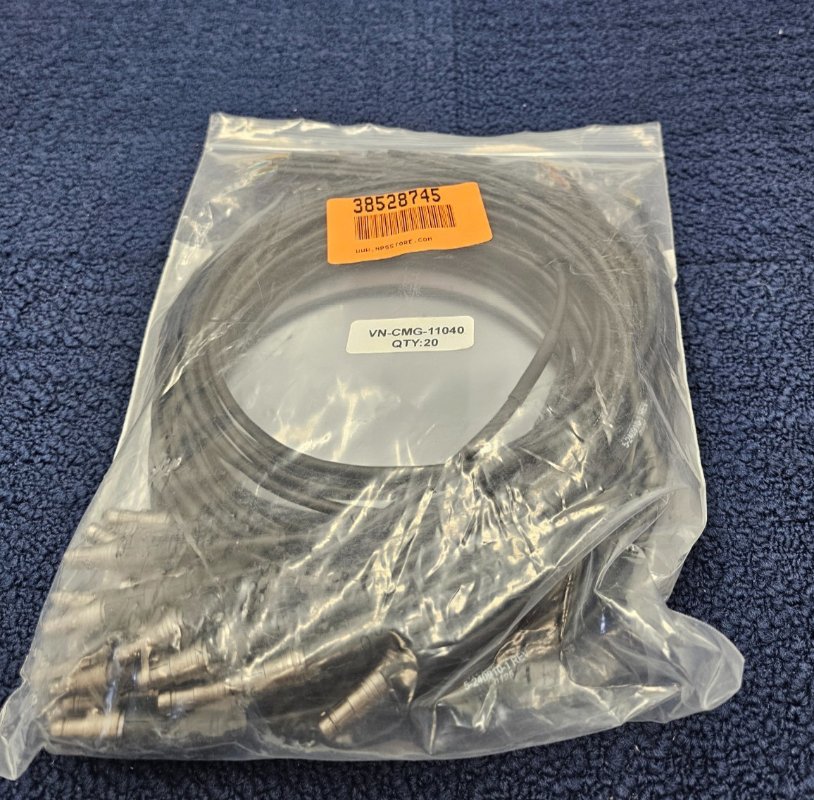(QTY 20) VN-CMG-11040 5-240910-1 REV-0125 Cable Assembly 2 Feet Black