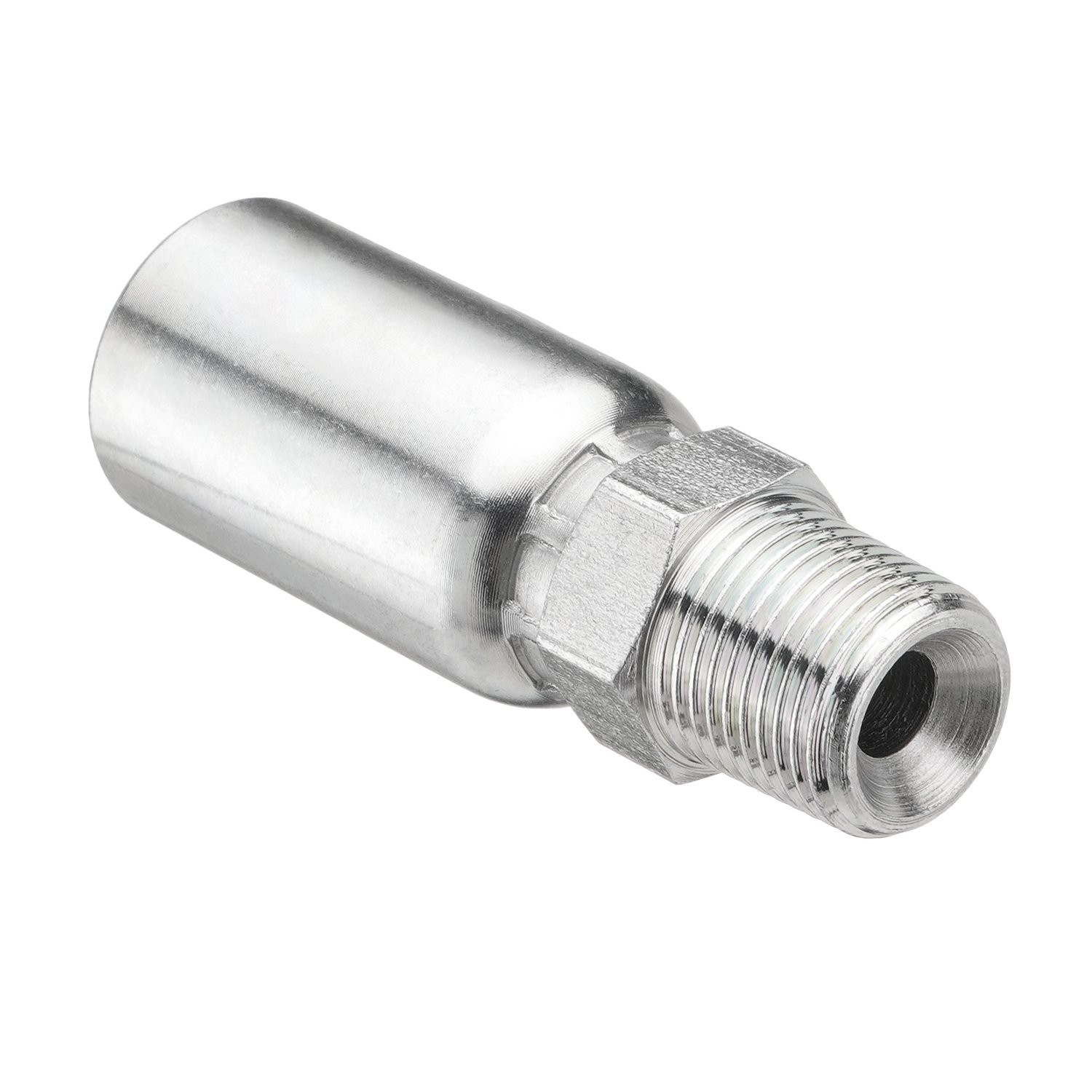 Racewill 12 Pack 3/8″ Hydraulic Hose Fittings, 3/8″ I.D. Hose x 3/8″ NPTF Male