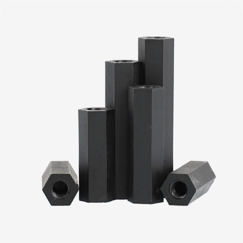 M2 M2.5 M3 M4 Black Nylon Plastic Hex Spacer Standoff Pillar Female Screws