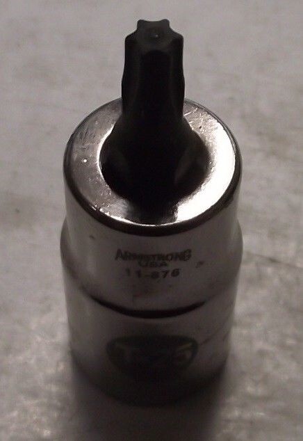 Armstrong 11-876 3/8″ Drive T25 Standard Length Torx Driver Socket USA