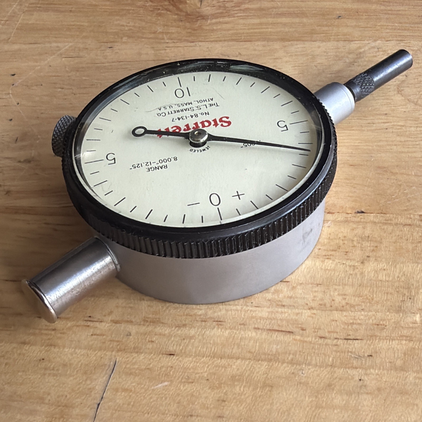 Starrett Dial Indicator .0005″ Graduation 8.000-12.125″ Range No. 84-134-7 USA