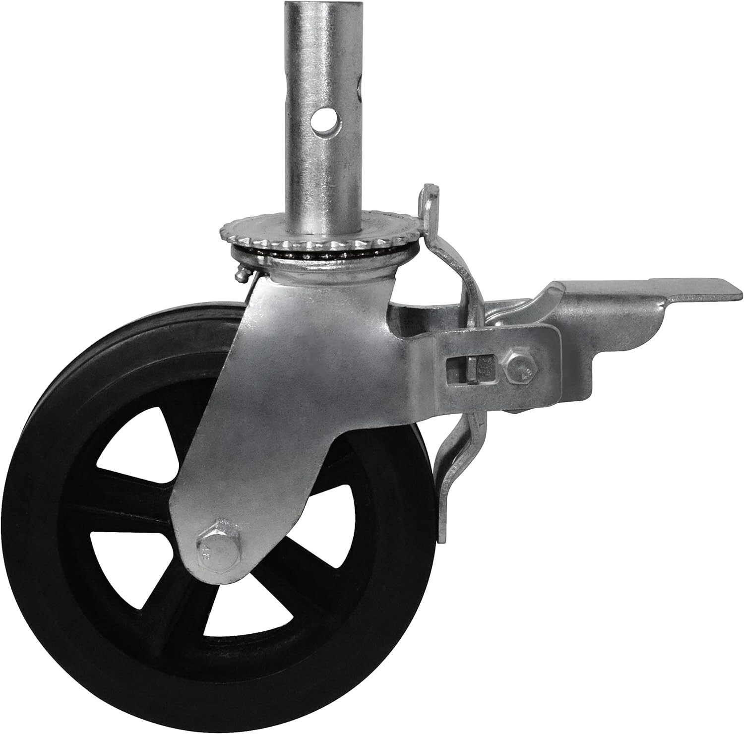 8 Inch Scaffolding Wheels, Scaffold Caster with Dual Locking Brakes, Heavy Duty